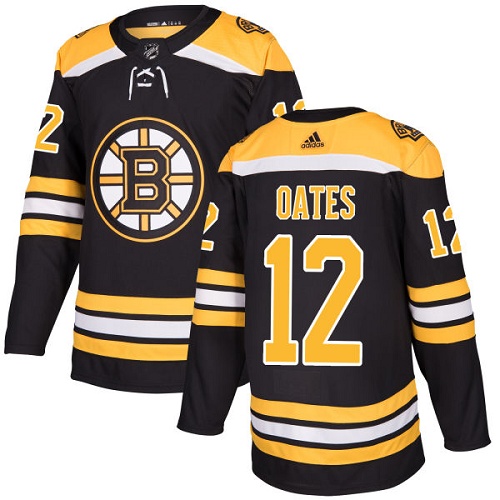 Adidas Men Boston Bruins #12 Adam Oates Black Home Authentic Stitched NHL Jersey->boston bruins->NHL Jersey